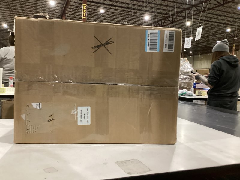 Condition photo showing New/Like New for CleverMade Collapsible Utility Crates, - Ocean 3 Pack 45L / 11 Gal, Polypropylene (PP), Holds 66 lbs - Stackable Containers Heavy Duty Capacity Crates Space-Saving Baskets Blue (45L) - Pack of 3