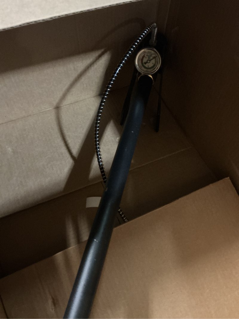 Condition photo showing As Is for vevor high pressure hand pump 3 stage airgun pcp filling stirrup pump (30mpa), black