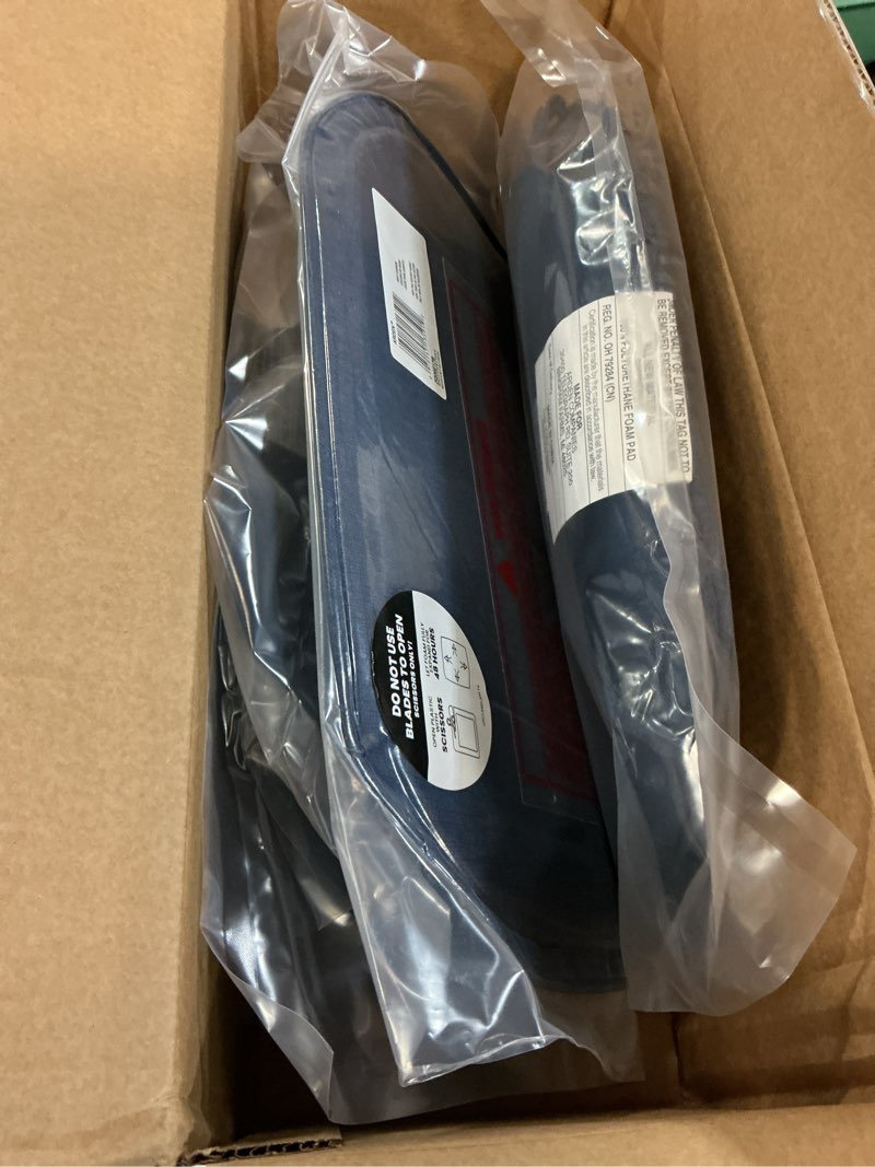 Condition photo showing New/Like New for arden indoor/outdoor foam seat pad, 2 pack, 17 x 16, patio cushion, water repellent, fade resistant, foam cushion sapphire blue leala/, 16 x 17 sapphire blue leala 2