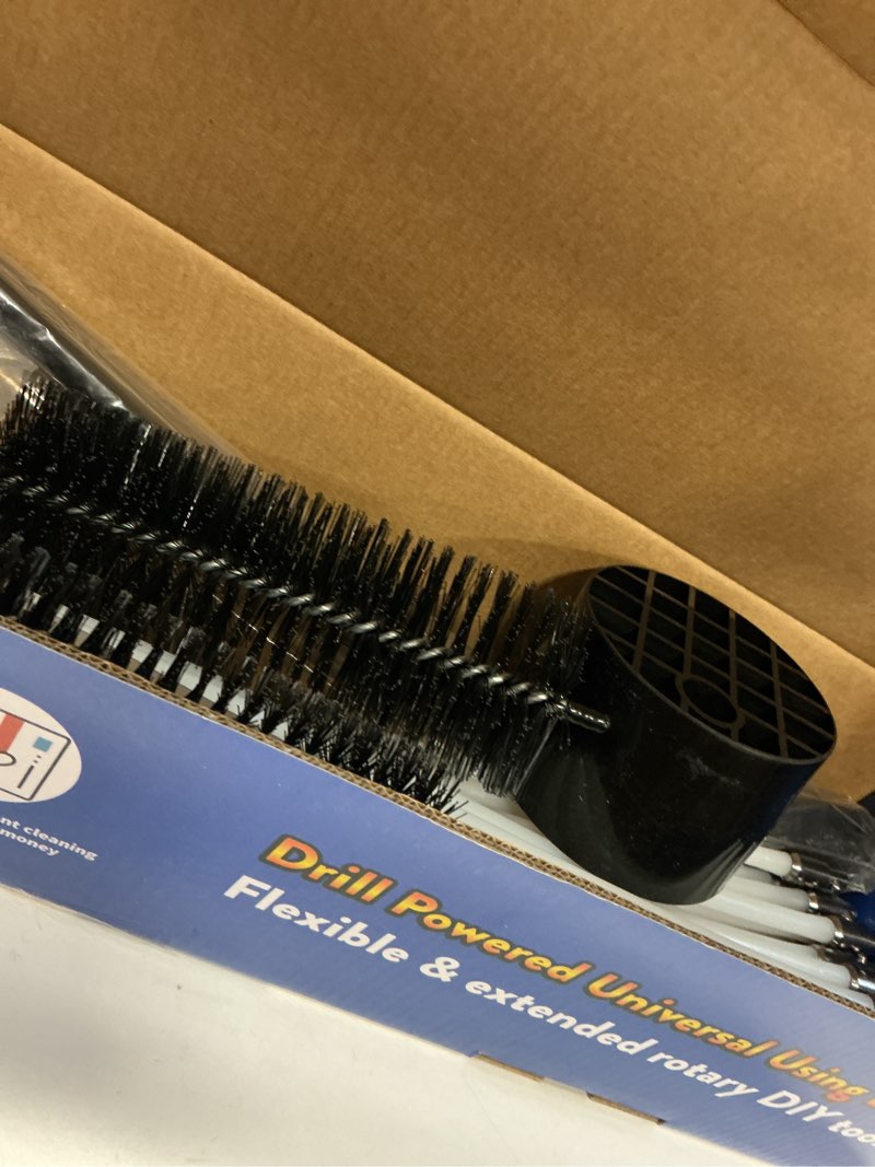 Condition photo showing Good Condition for 50 Feet Dryer Vent Cleaning Kit Chrome Button Locking System Dryer Vent Cleaning System Dryer Vent Cleaner Kit Vacuum Attachment Dryer Vent Nozzle Hose Attachment Vacuum Adapter Dryer Adapter 50 FT-New version