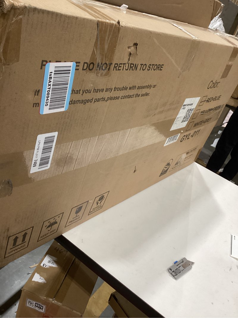 Condition photo showing Good Condition for 6 in 1 Toddler Slide for Toddlers Age 1-3, Extra-Long Slide with Basketball Hoop Indoor and Outdoor Baby Climber Playset Playground Freestanding Slide (Small, Red+Blue)