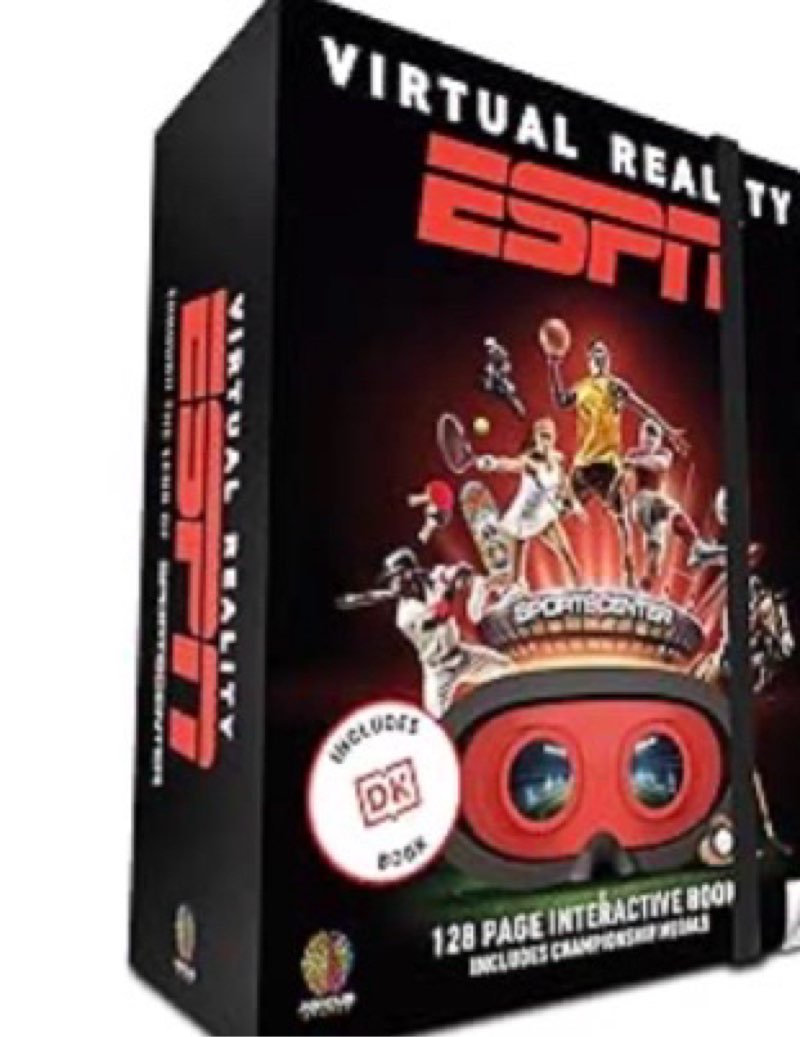 abacus brands virtual reality espn gift box - illustrated interactive vr book and stem learning acti