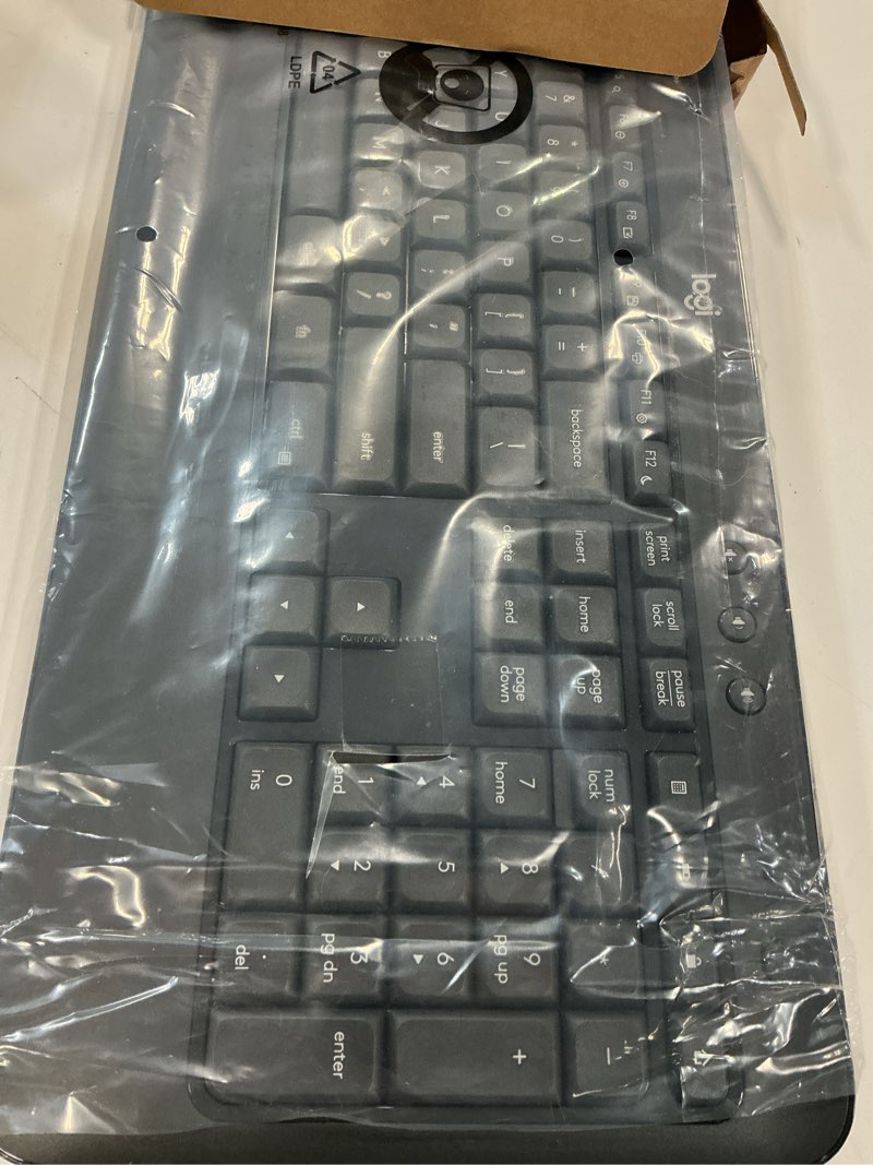Condition photo showing As Is for Logitech MK540 Advanced Wireless Keyboard and Mouse Combo for Windows, 2.4 GHz Unifying USB-Receiver, Multimedia Hotkeys, 3-Year Battery Life, for PC, Laptop 2024 Model