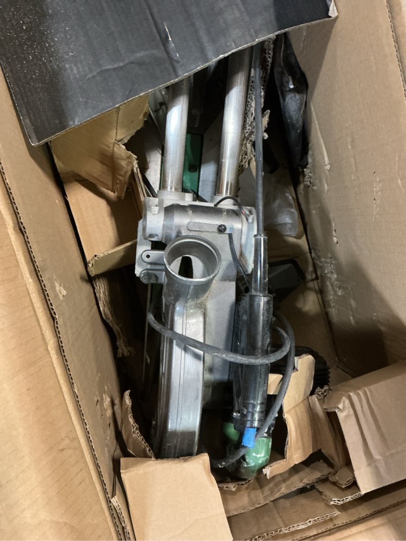 Condition photo showing As Is for metabo hpt miter saw | 8-1/2-inch blade | linear ball bearing slide system | c8fses
