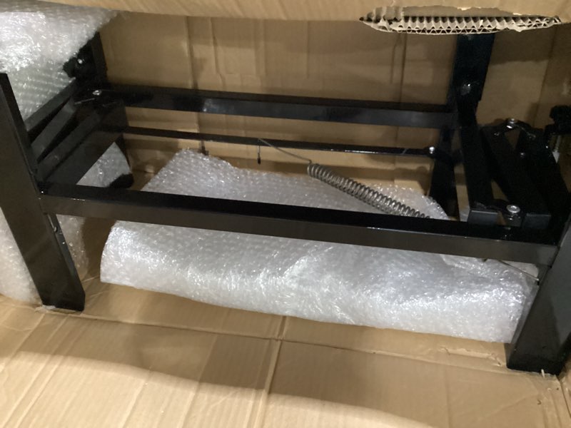Condition photo showing Good Condition for morningro rv adjustable table leg folding dinette table stand bed base for rv height adjustable bracket for caravan motorhome yachts and various outdoor activities(black)