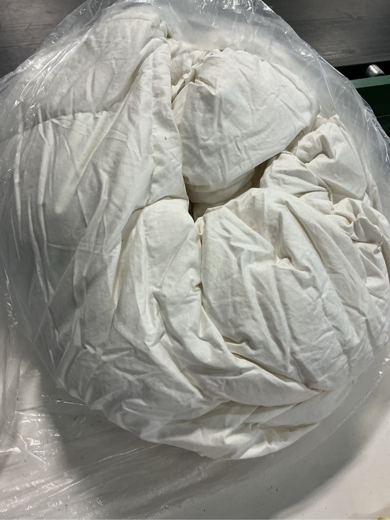 Condition photo showing Good Condition for lightweight luxe goose down duvet insert, full/queen, white