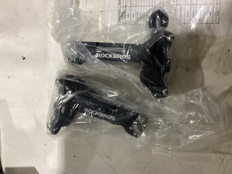Condition photo showing Good Condition for rockbros 2-pack bike saddle water bottle cage converter, adjustable angle aluminum alloy under seat bottle holder adapter, universal for most bikes & bottle cages