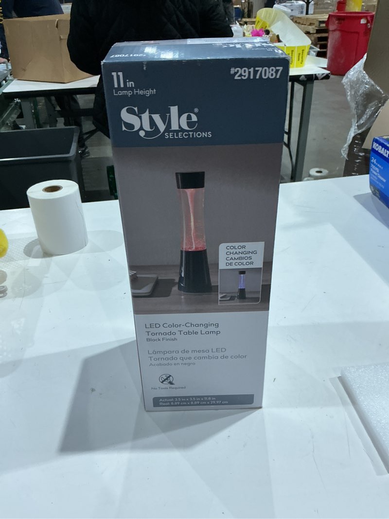 Condition photo showing Good Condition for style selections multicolor light, black base led night light