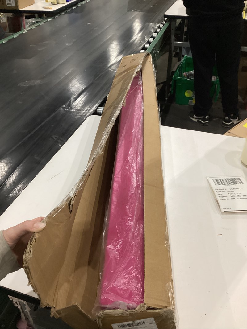 Condition photo showing New/Like New for ZELUS 8' Folding Gymnastics Balance Beam, Floor Balance Beam w/Carry Handles Anti-Slip Base for Kids, Beginners & Professional Gymnasts 8 ft Pink
