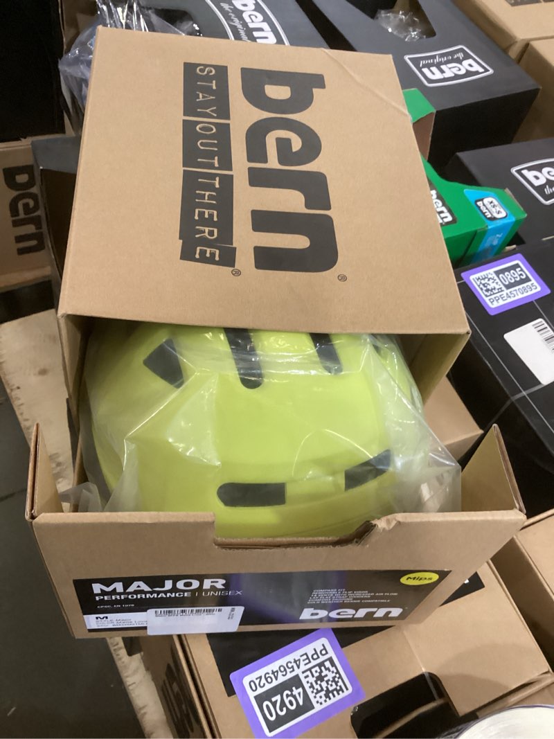 Matte lime helmet