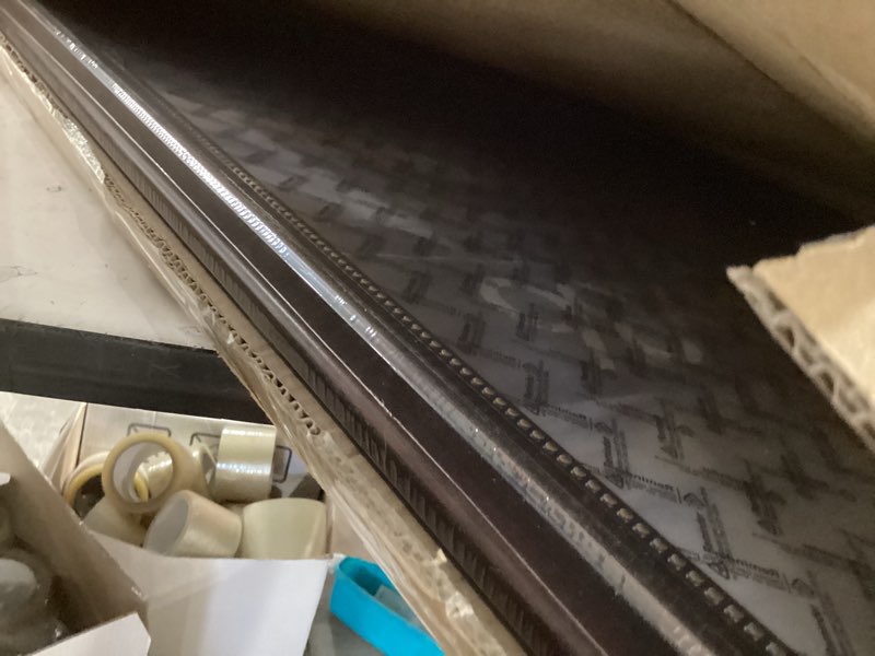 Condition photo showing Good Condition for 24x36 poster frame, vintage brown 24 x 36 poster frame with hd plexiglass durable for horizontal or vertical wall mounting, 1 pack brown 24x36