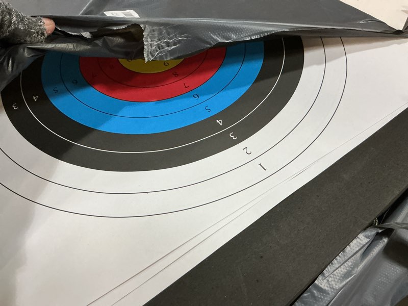 Condition photo showing Good Condition for Foam Archery Target High-Density Bow and Arrow EVA Targets for Backyard Practice Shooting Targeting, Include 5 Target Papers, 4 Pins EVA Target without Rope