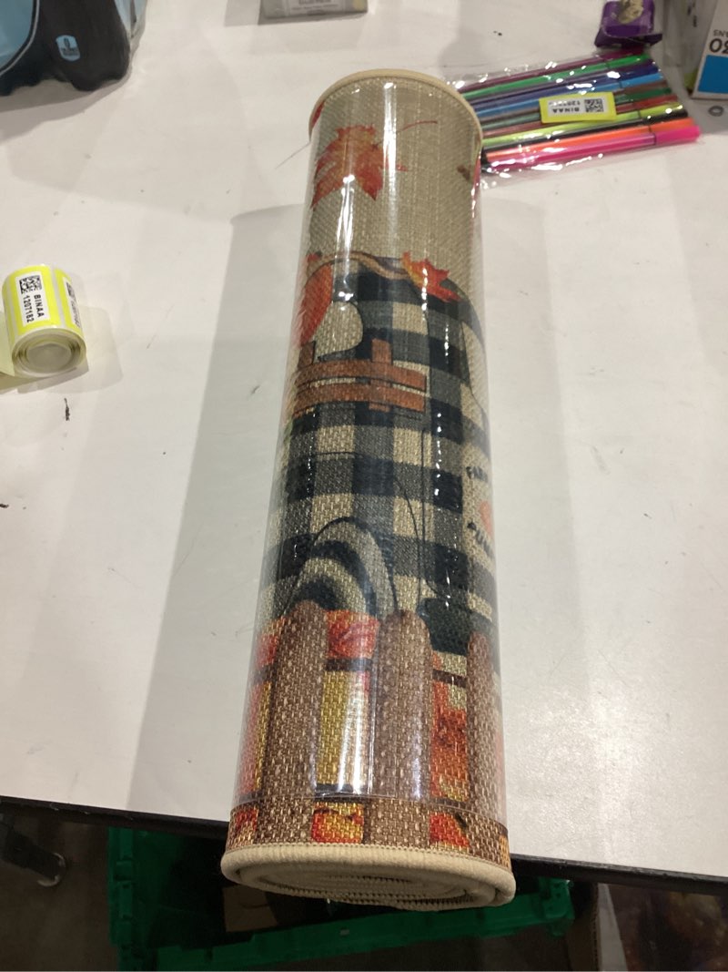 Condition photo showing New/Like New for Fall Decorations for Home, Fall Kitchen Rugs Set of 2, Autumn Pumpkin Truck Kitchen Mats Decor 17x29-17x47 Inch