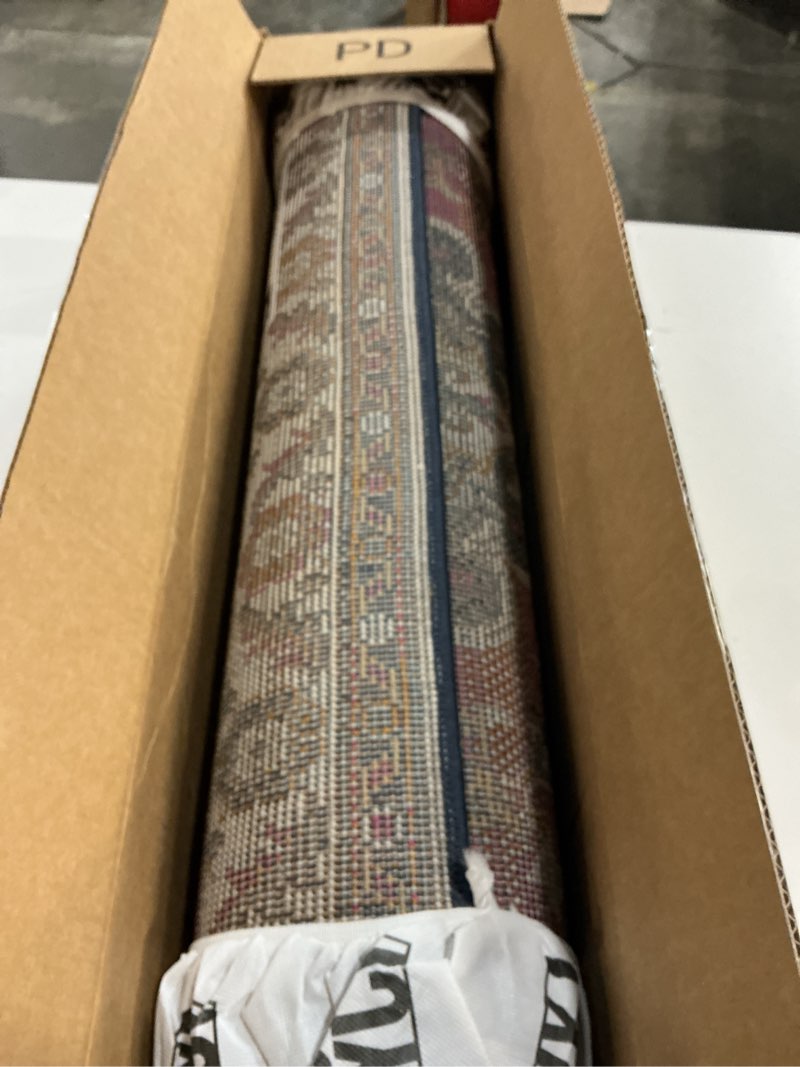 Condition photo showing New/Like New for JONATHAN Y Boho Vintage Fuchsia/White Runner Rug, 2x8, Bohemian Flair Medallion, Floral Easy-Cleaning High Traffic for Living Room, Bedroom, Kitchen, Pet-Friendly, Non-Shedding (BMF106C-28) Fuchsia/White 2'3" x 8' (Runner)