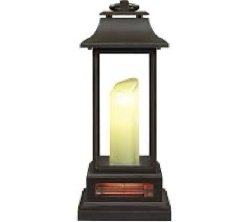 Duraflame Lantern Style Infrared Quartz Heater Gun Metal Gray 