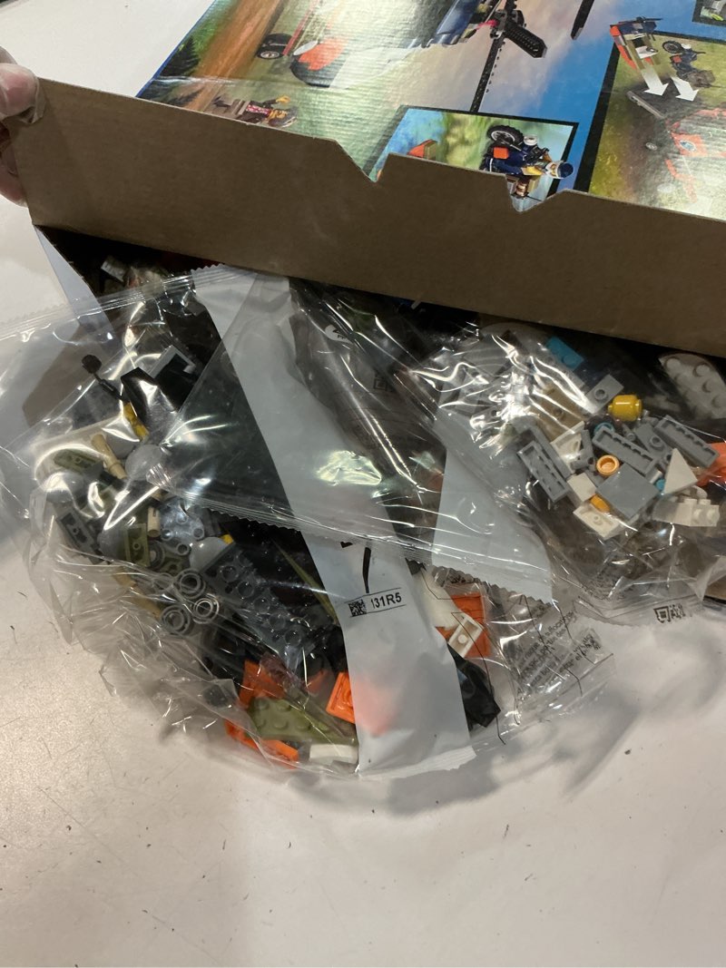 Condition photo showing Good Condition for lego city jungle explorer helicopter toy at base camp - kids toy adventure building set for boys & girls, ages 8+ - with 5 minifigures & gorilla figures - gift ideas for birthdays - 60437