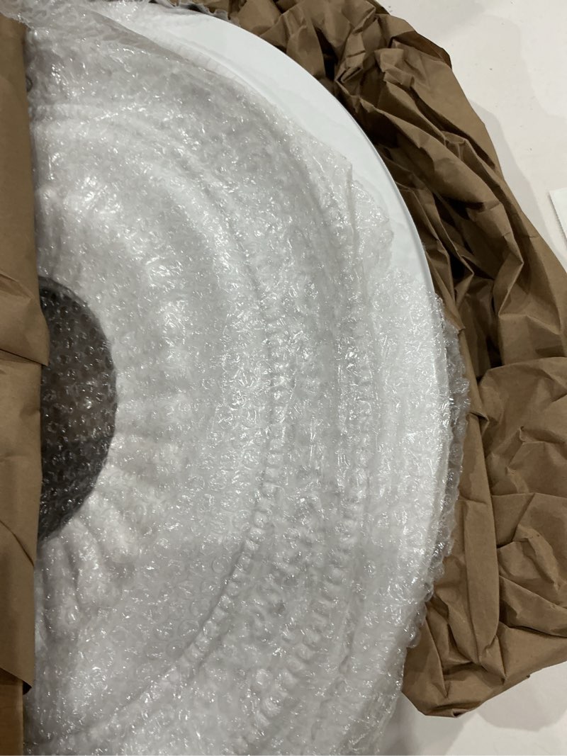 Condition photo showing Good Condition for ekena millwork cm20ln 20 5/8-inch od x 6 1/4-inch id x 1 3/8-inch p lauren ceiling medallion primed