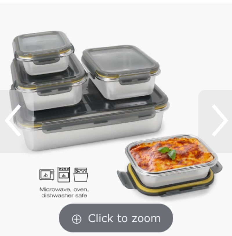 The Microwave Safe Stainless Steel Containers