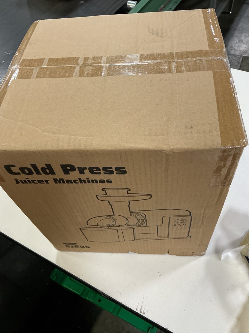 Condition photo showing New/Like New for cold press juicer machines, slow masticating juicers with led smart touch screen, professional extractor for leafy greens, kale & fibrous vegetables, 2 modes & reverse, bpa-free grey l