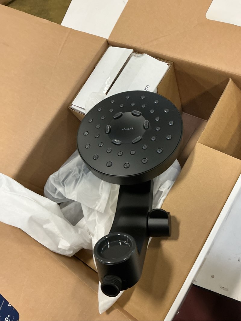Condition photo showing Good Condition for KOHLER 23218-BL Awaken 2-in-1 Multifunction Shower Combo Kit, Rotating Showerhead and Handshower Set, 2.5 GPM, Matte Black Matte Black 2.5 GPM