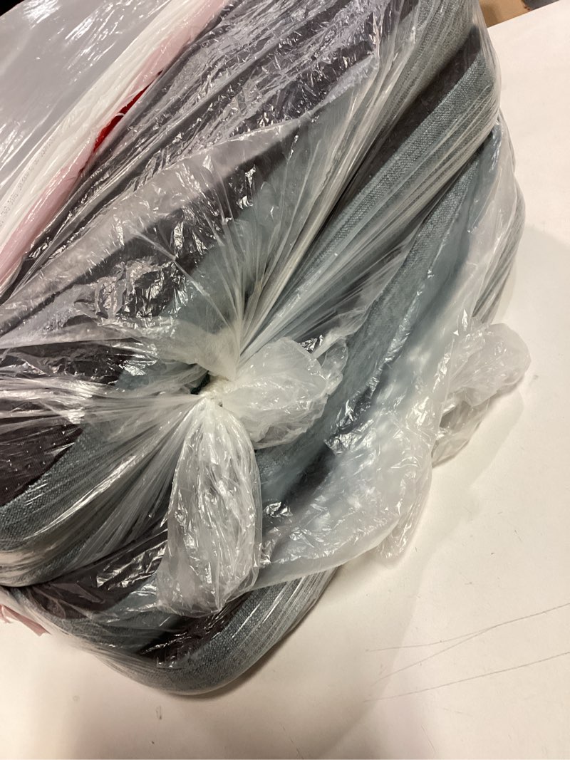 Condition photo showing Good Condition for Chair Cushions for Dining Chairs Set of 4, Non Slip Kitchen Chair Pads, 17" x 16" x 2", Indoor Dining Chair Cushions with Ties, D-Shaped Seat Cushions for Kitchen Chairs, Light Blue Light Blue 4 Pack