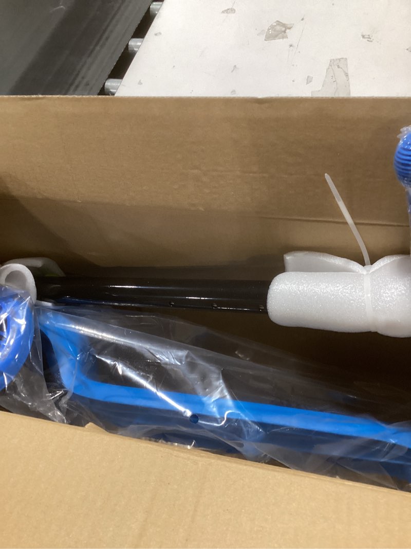 Condition photo showing New/Like New for ZIFFY Multicolor 3 Wheel Scooter for Kids 3-5, Toddler Kick Scooters with LED Light-Up Wheels for Boys and Girls, 5 Adjustable Height and Lean-to-Steer Design, Support up to 110 lbs by JOVA Blue