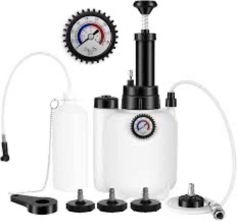 BELEY 3L Brake Bleeder Kit Manual Brake Bleeder Vacuum Pump Kit Tool, One Man Professional Brake Ble
