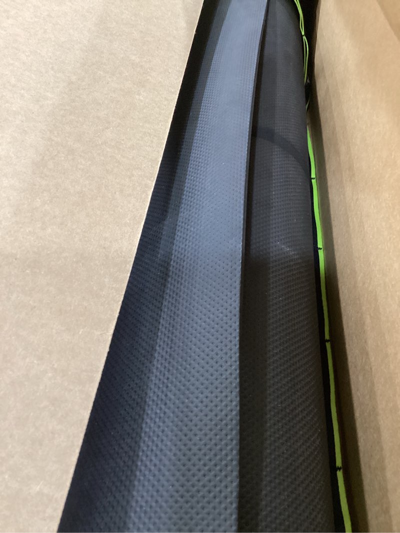 Condition photo showing As Is for Extra Wide Yoga Mat for Men Women (72"L x 36"W) Non Slip Fitness & Exercise Mat with Alignment Marks for Yoga, Pilates, Floor Workouts Just Black Standard (1/4 inch Thick)