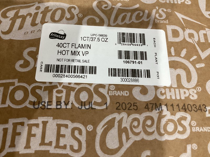 Condition photo showing Good Condition for Frito-Lay Flamin' Hot Mix, Variety Pack, 3.34 Pounds, (Pack of 40), Packaging May Vary Flamin' Hot Mix 40 Count (Pack of 1)