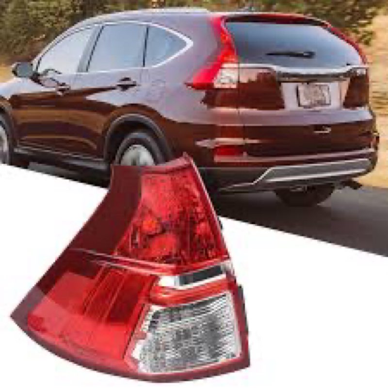 huray tail light for honda crv 2015 2016 taillight assembly brake lamp replacement 33500-t1w-a01 driver side (left)