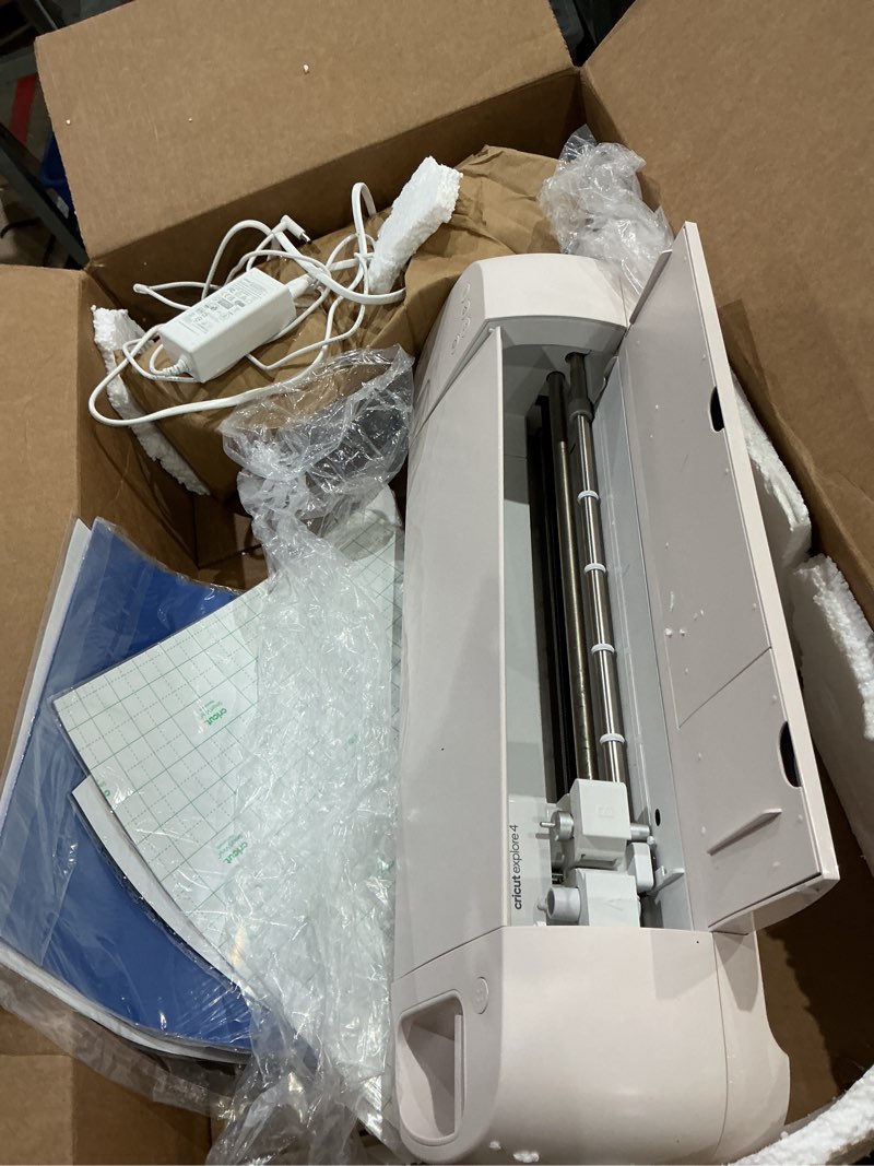 cricut explore 4 - smart cutting machine (seashell) | engagement bundle - includes smart vinyl, cardstock, transfer tape, iron on htv, mat, pens, tool kit, & 30 images in design space app visit the cricut store