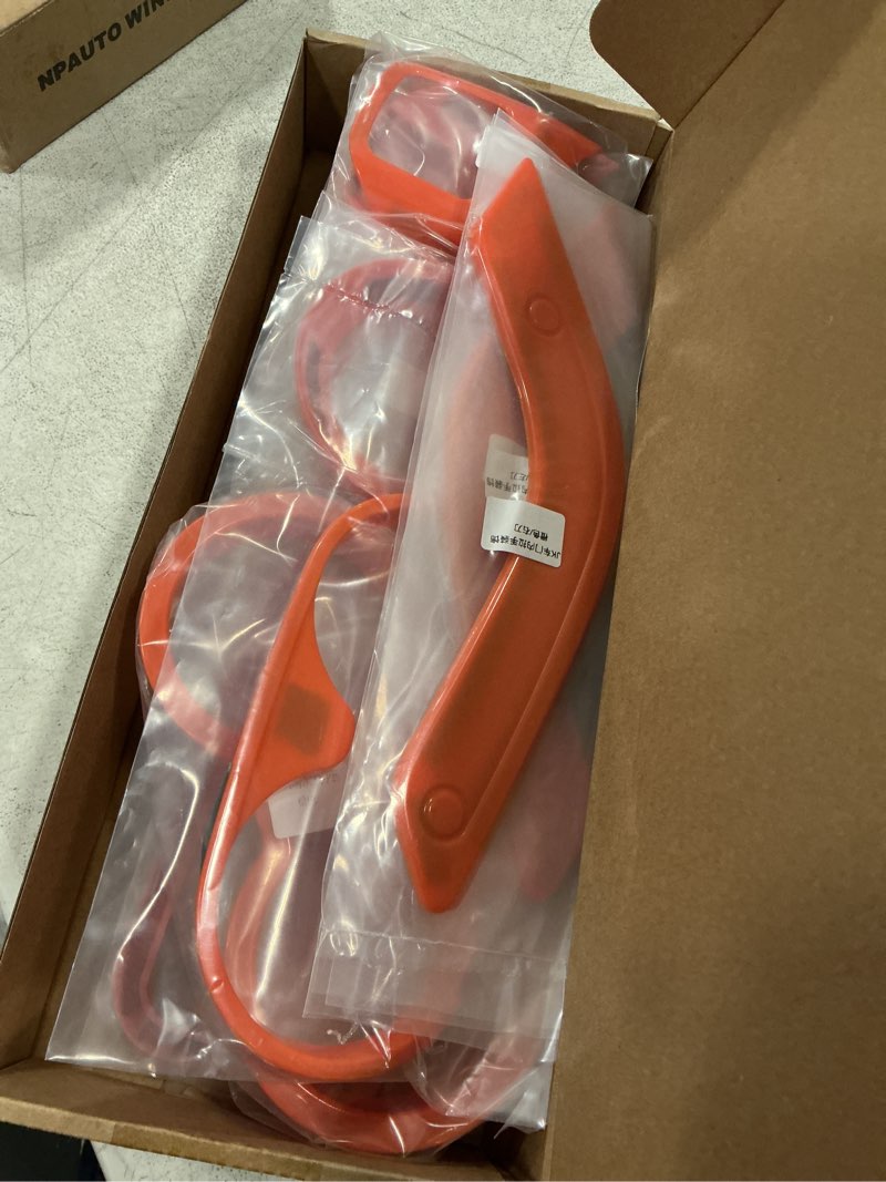 Condition photo showing New/Like New for e-cowlboy 18 pcs full set interior decoration trim kit steering wheel center console door handle air conditioning vent cup holder gear cover trim for jeep wrangler jk jku 2011-2018 4-door (orange)