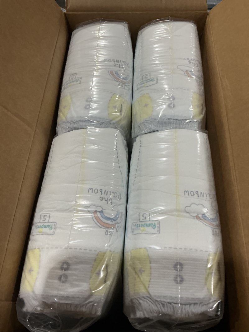 Condition photo showing New/Like New for pampers baby diapers - swaddlers - size 5, 104 count, ultra absorbent disposable infant diaper size 5 104