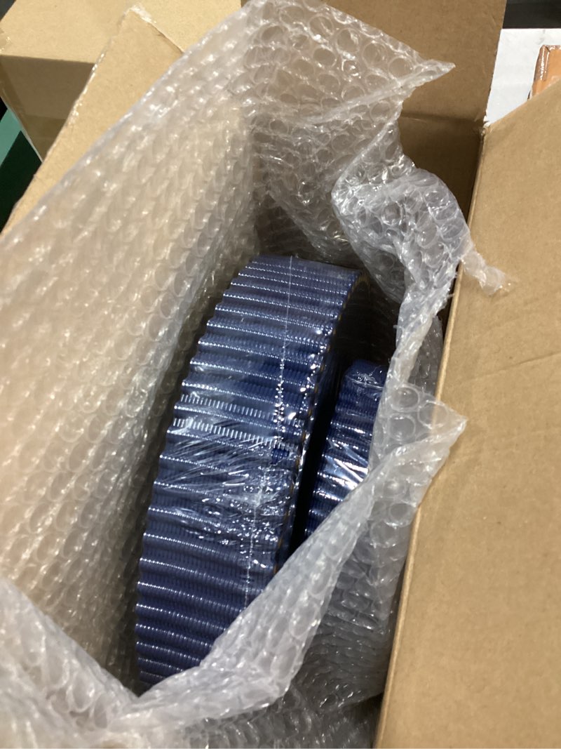 Condition photo showing New/Like New for EI 60pcs Dark Blue Plastic Plates with Gold Rim Disposable,Blue Plastic Plates Disposable for Party,Heavy Duty Dinner/Dessert Fancy Elegant Plate for Wedding,Birthday,Afternoon Tea Dark Blue and Gold Plastic Plates