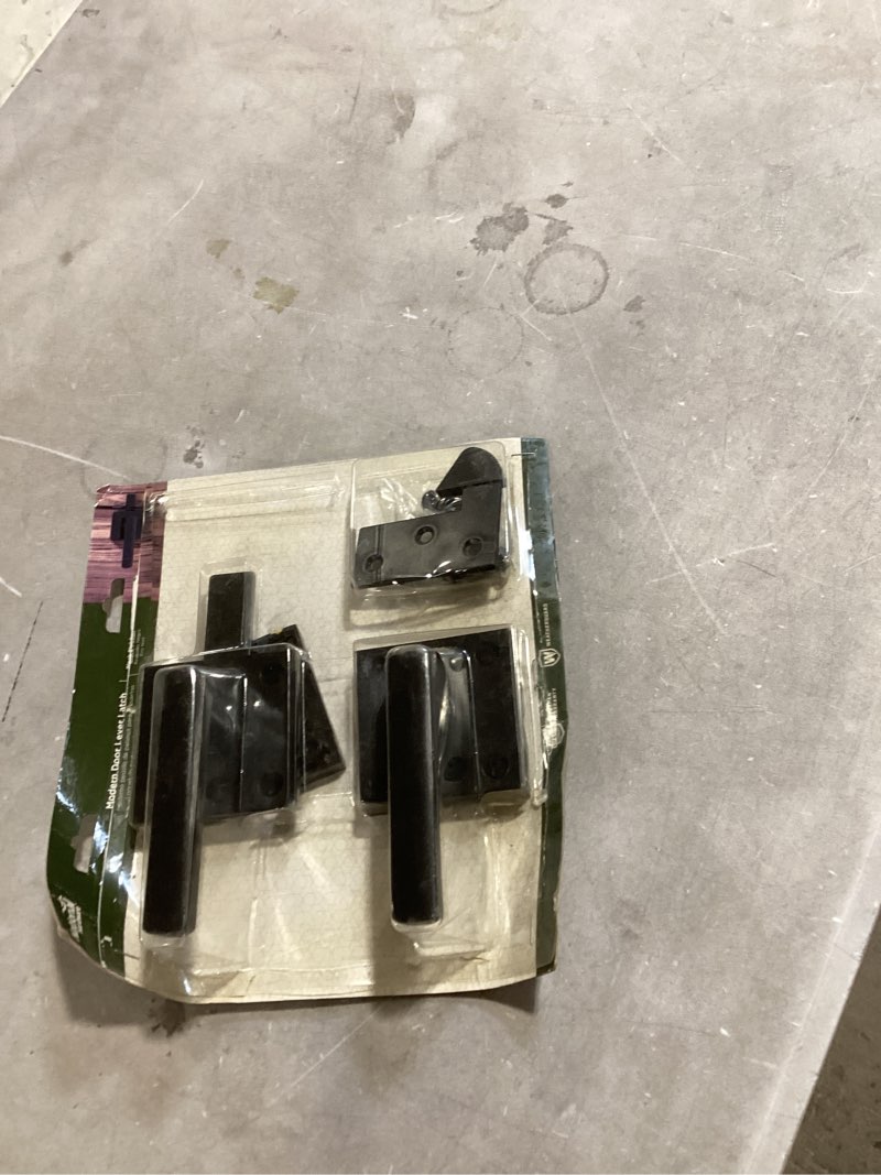 Condition photo showing As Is for National Hardware V1320 Contemporary Universal Lever Latch without Key INCOMPLETE 