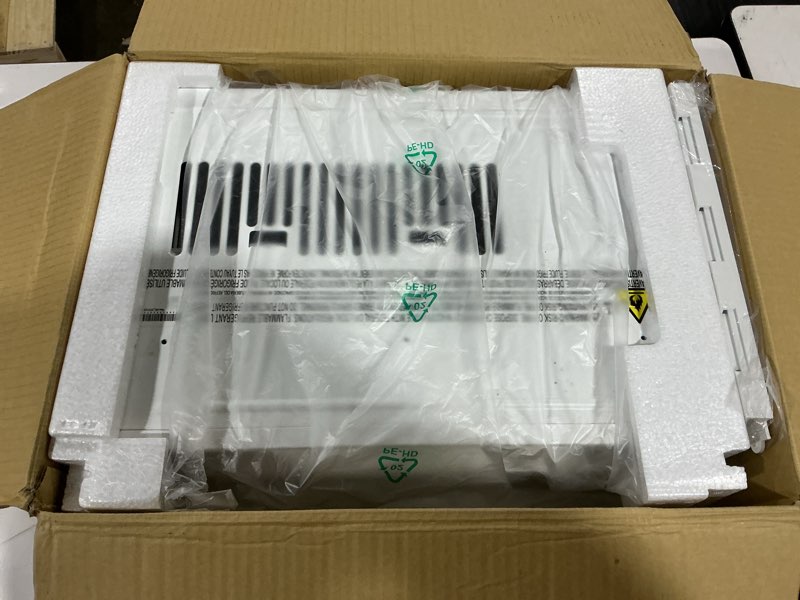 Condition photo showing New/Like New for 5,000 btu 115-volt window air conditioner 150 sq. ft. rooms with remote in white