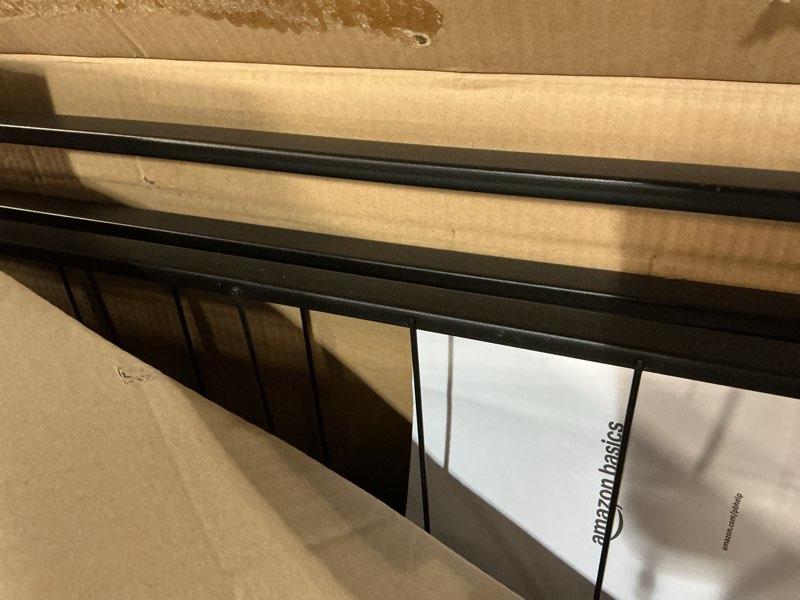 Condition photo showing Good Condition for Amazon Basics Foldable Metal Platform Bed Frame with Tool Free Setup, 18 Inches High, Sturdy Steel Frame, No Box Spring Needed, Twin, Black Twin 18 Inch ( Foldable)