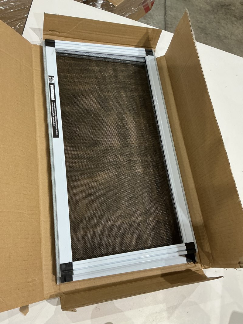 Condition photo showing Good Condition for expandable window screen?1 pack adjustable window screen replacement (10" h x 19" - 36" w) - small replacement window screens with frame expandable, aluminum horizontal sliding window screens