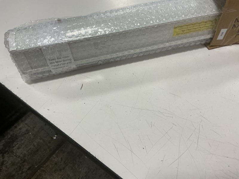 Condition photo showing Good Condition for seeye cordless zebra blinds for window, french door blinds free-stop roller window shades with valance 22" w x 90" h, light filtering window treatment sheer blinds & shades easy to install, white white - light filtering 22"w x 90"h