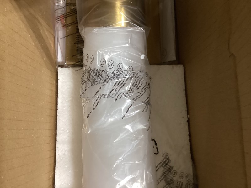 Condition photo showing Good Condition for Modern Wall Sconce 22 Ihch Gold Bathroom Sconces LED Wall Lighting Fixtures with Acrylic Shade Hardwired Long Vanity Lights Over Mirror for Bedroom Living Room Hallway Gold 22.2 Inch-1 Pack