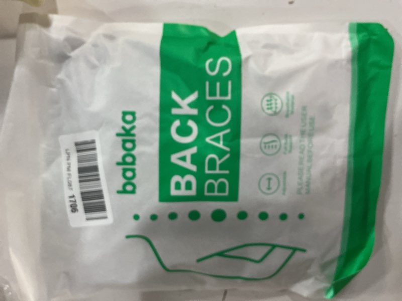 Condition photo showing New/Like New for babaka back brace posture corrector for kids, adjustable full back support, for upper and lower back pain relief, scoliosis, dowagers hump, hunchback, thoracic, spine corrector (small, waist: 14''-19'')