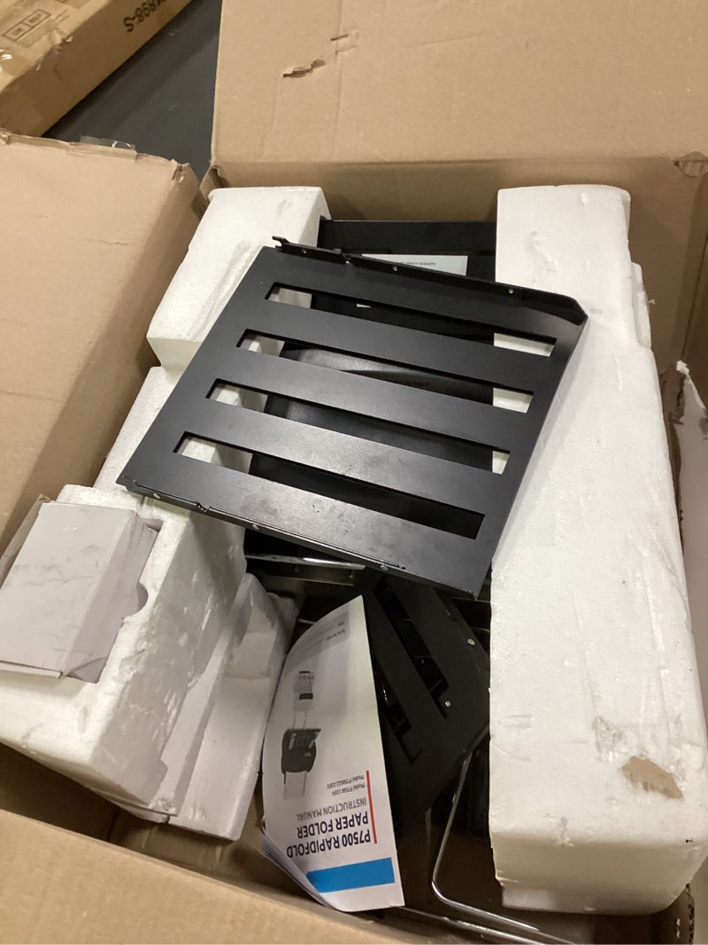 Condition photo showing New/Like New for Martin Yale P7500 Paper Folding Machine - Automatic Feed Tabletop 4000 Sheet/Hour Letter, Half, ZFold, Double Parallel, for Offices, Mailrooms, Business, Folds 8.5? x 11? & 8.5? x 14? 20lb Bond Paper