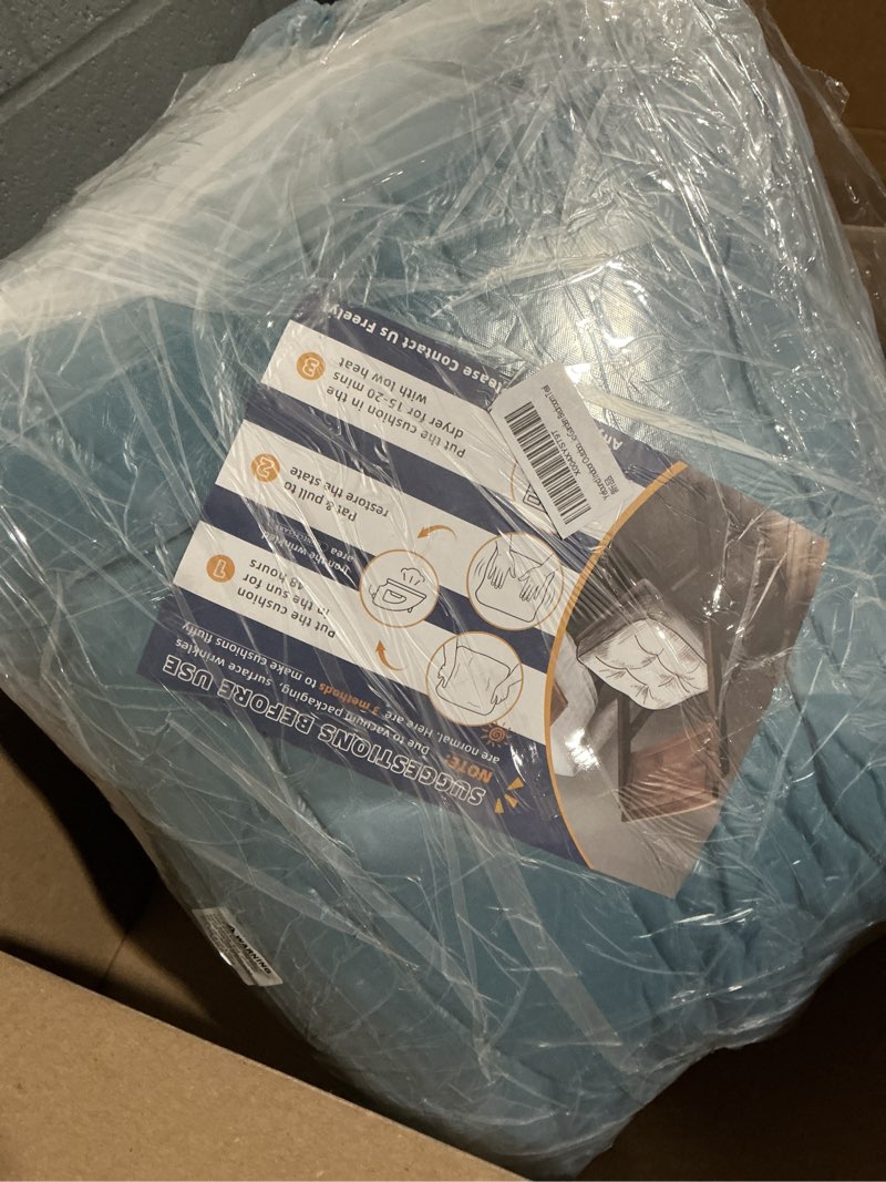 Condition photo showing As Is for black egg chair cushion replacement detachable basket egg chair cushion washable waterproof thicken hanging basket pad | detachable basket egg chair cushion washable waterproof thicken hanging basket pad for garden bakyard