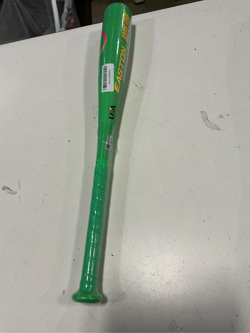 Condition photo showing New/Like New for easton | 2025 | hype fire t-ball bat | usa baseball | -13 drop | 2 5/8" barrel | 1 pc. composite green / pink / yellow 24 inch