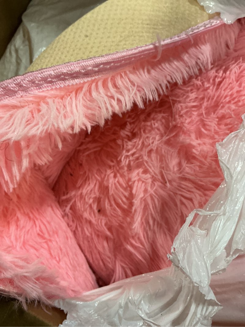 Condition photo showing Good Condition for Pink Fluffy 4x6 Area Rugs for Bedroom Girls, Soft Washable Fuzzy Furry Shag Rug for Kids Room, Nursery, Dorm Decor, Cute Plush Carpet for Baby Toddler Pink 4' x 6' (Rectangular)