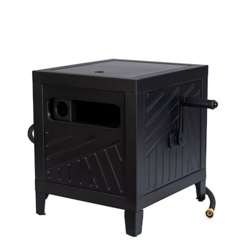 style selections hose box steel 100-ft container hose reel