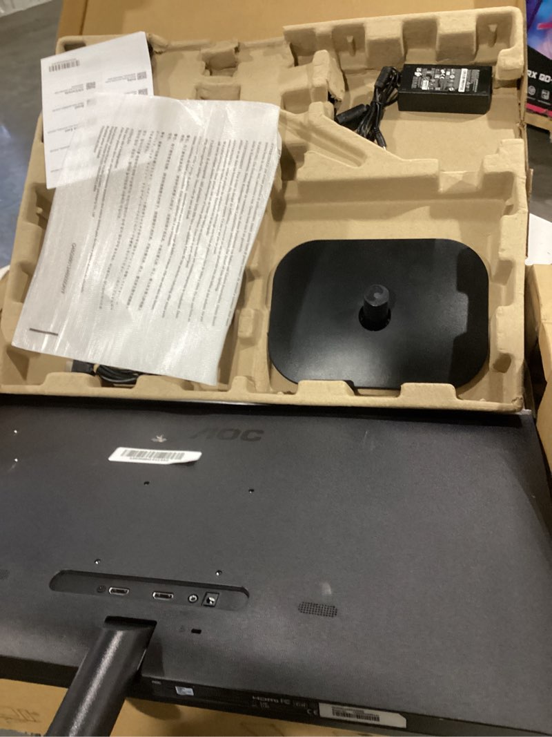 Condition photo showing Good Condition for AOC 27B2H2 27” Frameless IPS Monitor, FHD 1920x1080, 100Hz, 101% sRGB, for Home and Office, HDMI and VGA Input, Low Blue Mode, VESA Compatible,Black