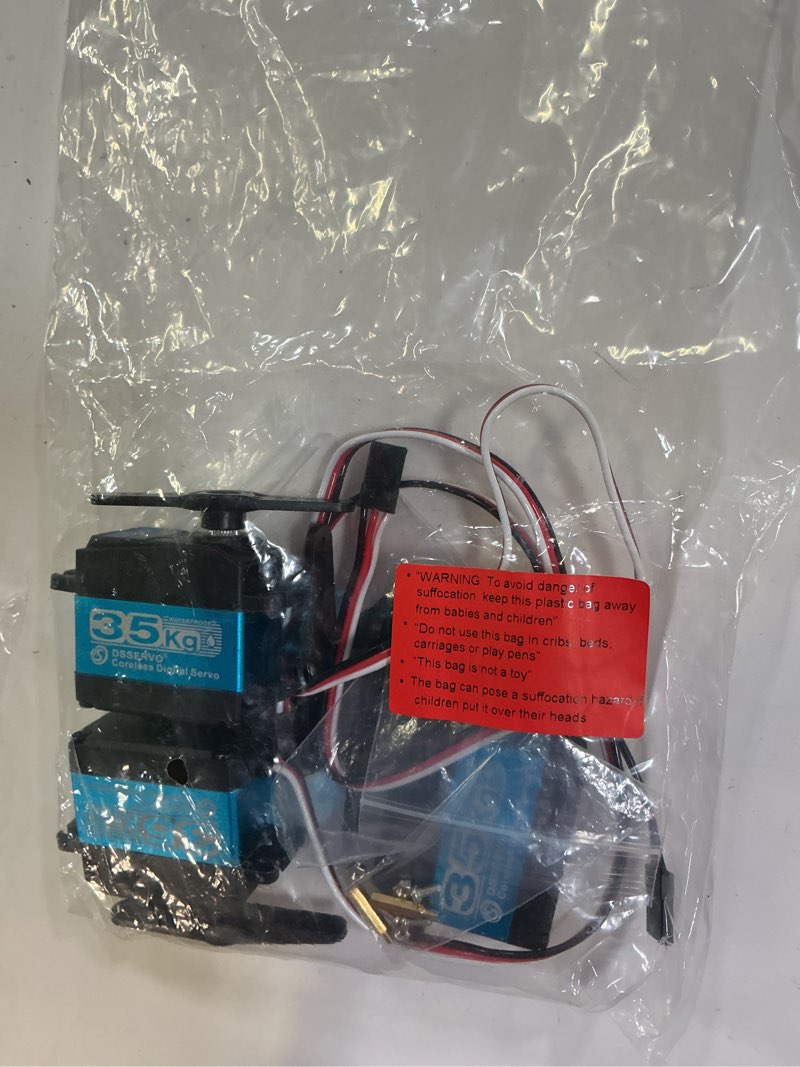 Condition photo showing As Is for zoskay 35kg high torque coreless motor servo metal gear digital and stainless steel gear servo arduino servo for robotic diy,rc car (blue/35kg 270 degree)