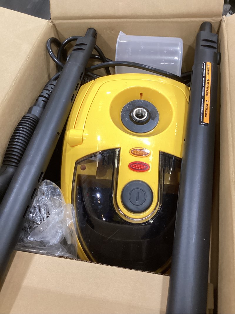 Condition photo showing As Is for Wagner Spraytech C900134 925e Elite Steamer Multi-Purpose Mop with 20 Accessories for Chemical-Free Steam Cleaning, Hardwood Floors, Tile, and More 925 Steam