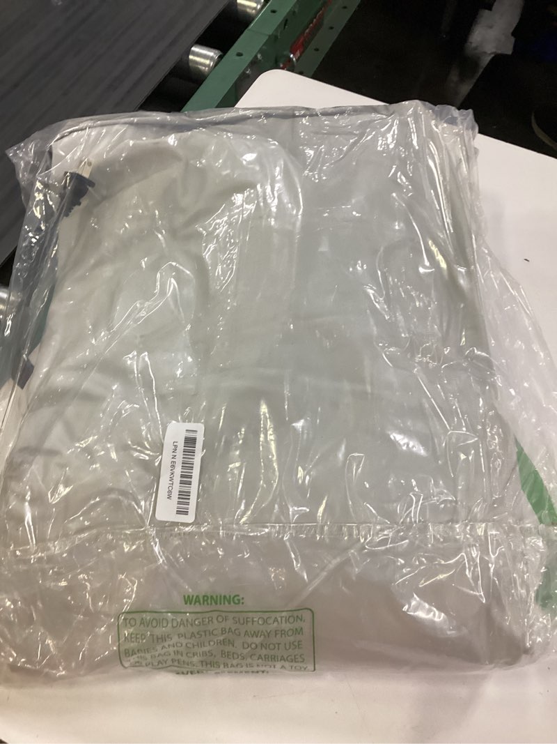 Condition photo showing As Is for xsleep queen air mattress with built in pump luxurious comfort raised inflatable mattress queen airbed blow up mattress for home and guests air bed 2 mins fast inflate/deflate 660 lbs max 13" blue & white queen
